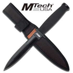 MTech Tactical Dagger with Black Rubber Handle
