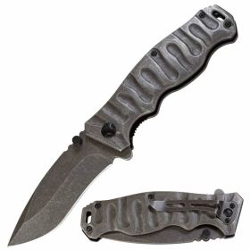 Tactical Combat Spring Assisted Open Pocket Knife 8.3 Inch Overall