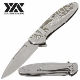 DZS Spring Assisted ELK Hunting Deer Handle Collector Pocket Knife 7.8"