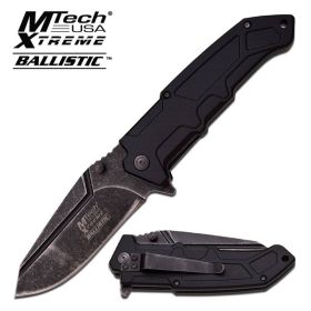 Xtreme Ballistic Black Stone Wash Assisted Opening Knife