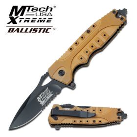 Tactical Assisted Opening Knife With Orange G10 Handle