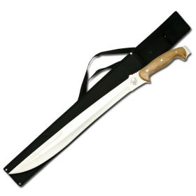 Jungle Master Premium Stainless Steel Full Tang Fixed Blade Machete Knife