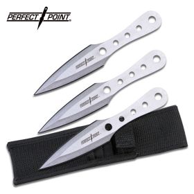 Kunai Stainless Steel Throwing Knives 3 Piece Set 6.5" Overall