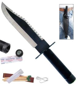 Black Rambo First Blood Survival Knife