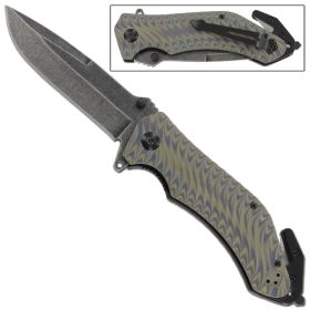 Emergency Tactical Smoke Signal Assisted Outdoor Camping Military Knife