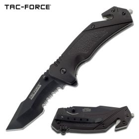 Tac-Force Tactical Rescue Spring Assisted Opening Knife with Tanto Blade