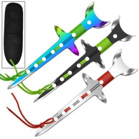 Lunar Phase 3 Piece Stainless Steel Aerodynamic Throwing Target Knife Set