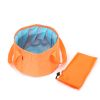 Orange Outdoors Folding Washbasin Travel Portable Basin Wash Hand & Fool Basin