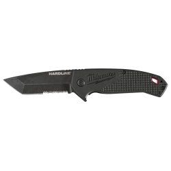 Milwaukee 3 in. HARDLINE Serrated Blade Pocket Knife, Boxed