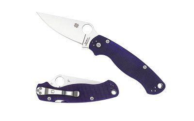 SPYDERCO PARAMILITARY2 BLUE G10 PLN