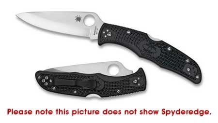 Spyderco Endura 4 Folder 3.75 in Serrated Black FRN Handle