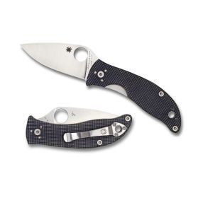 Spyderco Alcyone Folder 2.91 in Plain Gray G-10 Handle