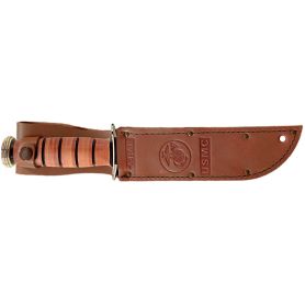 KA-BAR Full-Size USMC Brown Leather Sheath