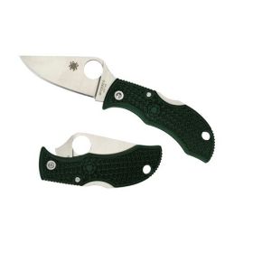 Spyderco Manbug Folder 1.95in Plain British Green FRN Handle