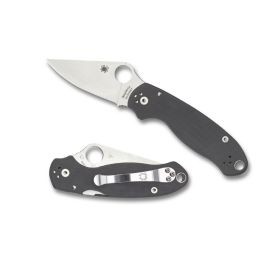 Spyderco Para 3 Folder 2.95 in Blade Dark Gray G10 Handle