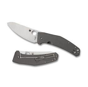 Spyderco SpydieChef Folder 3.32 in Plain Titanium Handle